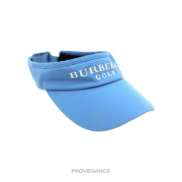 ? Burberry Golf Logo Embroidered Visor - Sky Blue